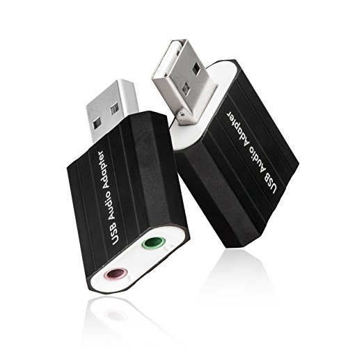image for USB Audio Adapter, VANDESAIL USB2.0 External Stereo Sound Card 7.1 wit