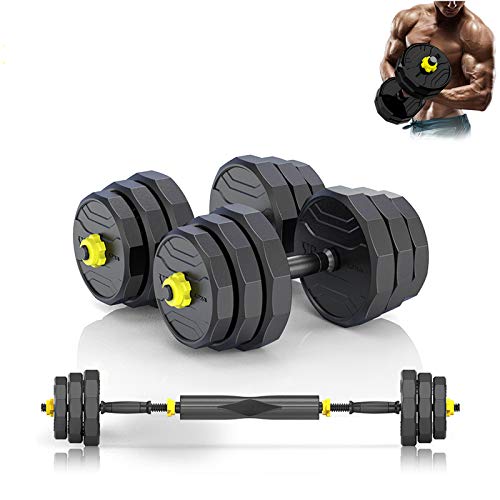 PINROYAL Adjustable Dumbbells Fitness Dumbbell Barbell Combination Set