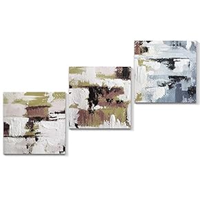 signwin 3 Piece Canvas Wall Art Abstract Color...