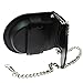 ZIJAE Black Leather Chain Pocket Watch Holder Storage Case Box Coin Purse Pouch Bag