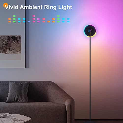 WOWLUMEN Bright Floor Lamp,42W 3700LM Modern LED Floor Lamp for Living