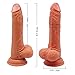 Vibrating Realistic Dildo with 360° Rotation - Adorime 8.3 inch 10 Powerful Vibrations Rechargeable Waterproof Silicone Penis for Women with Suction Cup & Remote Control, Adult Sex Toys for Couples