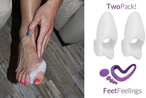 Feet Feelings Bunion Relief 2 Big Toe Protectors Corrector and Straightener