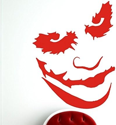 The Joker Batman Heath Ledger Wall Art Sticker Medium Bright Green 58cmx45cm