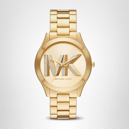 Michael Kors Slim Runway Women's Watch, Stainless Steel Bracelet Watch for Women