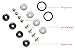 Leadrise® Car/Truck Black Aluminum Quick Release Fastener Kit For Car Bumper Trunk Hatch Screw