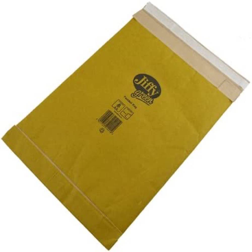Jiffy JL-GO-6 290 x 445 mm Airkraft Lightweight Postal Bag for Shirts and Clothes (Size 6), Gold, Box of 50