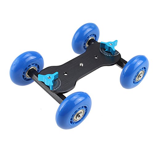 Blue Tabletop Desktop Dslr Film Camera Photograph Video Rail