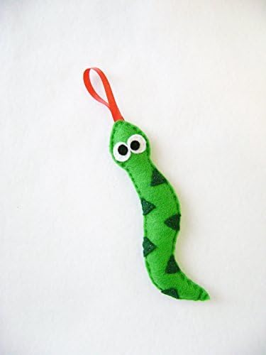 Felt Holiday Ornament - Sylvester the Snake - Made to Order