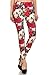 D019-PLUS Rhapsody in Red Printed Stylish Leggings