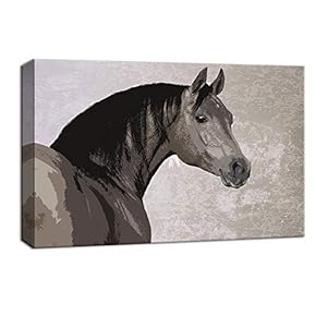 Wildlife Isolated Horse Painting Artwork for Framed