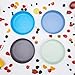 HM-tech 6pcs Bamboo Kids Plates for Baby Feeding, Toddler Plates (8” x 8” x 1”), Tableware for Baby Toddler Kids Bamboo Toddler Dishes & Dinnerware Sets