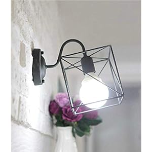 Wandlamp van ijzer binnenverlichting vitange kroonluchter design lampenkap ijzer retro licht ster bedlampje hoogantiek…