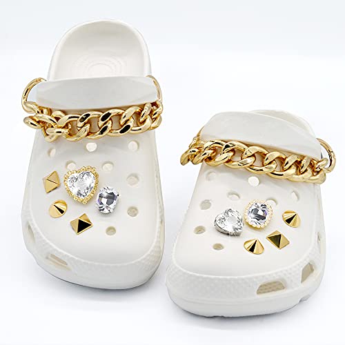 gold crocs charms
