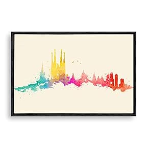 Framed Canvas Wall Art for Living Room, Bedroom Simple Contemporary Style Canvas Prints for Home Decoration Ready to Hanging - 16x24 inches