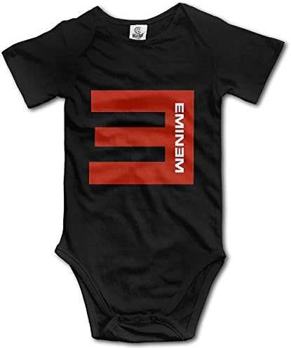 TLK E Eminem Babys Bodysuit Outfits Black Size 12 Months