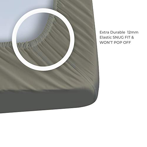 image for California Design Den 400 Thread Count 100% Cotton 1 Fitted Sheet Only