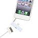 Greenery BXT Audio Support Adapter 3.5mm 8 Pin to 30 Pin Converter for iPhone 5s/5c/5, for iPod Touch(Tested iOS 8 Supported) White