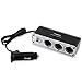 Insten Three-Way Car Cigarette Lighter Socket Splitter w/ USB Port For Apple iPhone X / 8 / 8 Plus 7/ 7 Plus / 6S/ 6S Plus , Samsung Galaxy S7 Edge/ S7