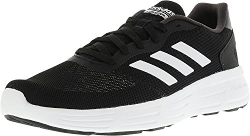 Adidas neo men s cf revolver running shoe, black/white/…