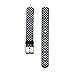 I-SMILE Newest Replacement Wristband with Secure Clasps for Fitbit Alta Only(No Tracker, Replacement Bands Only) (Black with White Dots)