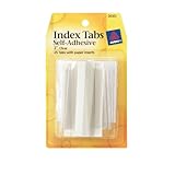 Avery Index Tabs with Writable Inserts, 2 Inches, 25 Clear Tabs (26101)