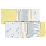 Gerber 10-Piece Terry Washcloths, Lamb, 9