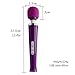 Rechargeable Body Wand Massager, Waterproof Electric Powerful 10 Mode Massage (Purple)thumb 2