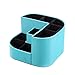 VPACK Magnet Desk Organizer - Pencil Cup Pen Holder - Office Supplies Desktop Stationery Gadgets Storage Box (Peacock Blue)