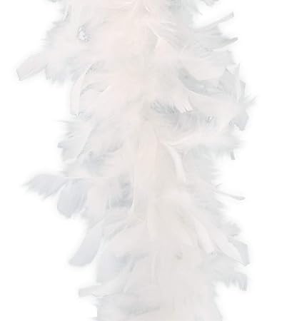 KarnevalsTeufel Junggesellinnenabschied, Set für die Braut, Brautfreundinnen, Hochzeit, JGA Party Brautparty (Boa Weiß)