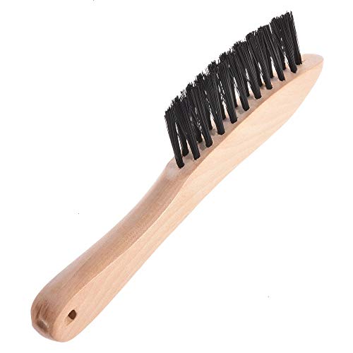 Feeko Pool Table Brush, 2pcs Solid Wood Billiard Table and Iron Brush Rail Brush Snooker Cloth Cleaner