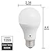 Triangle Bulbs (Pack of 10) LED Dimmable 12 Watt A19 LED Bulb, 1055 Lumens Daylight (5000K) 75 Watt Incandescent Light Bulb Replacement