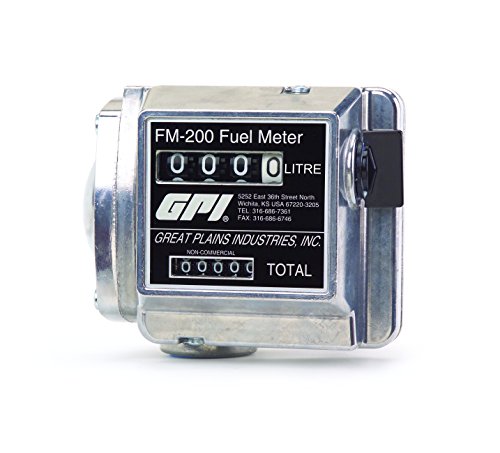 GPI 111200-13, FM200-L8N Mechanical Disk Fuel Flowmeter, 1-Inch FNPT, 15-75 LPM - Thumbnail 3
