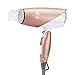 JINRI Hair Blow Dryer 1875W Dual Voltage Lightweight Foldable Travel Dryer Negative Ionic Ceramic 2 in 1 Heat Speed with Lower Noise Professional Dryer (Pink)