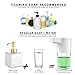 CONBOLA Automatic Soap Dispenser Touchless, Kitchen Rechargeable USB Charging Hand Soap Foam Pump, with Infrared Motion Sensor, Waterproof Anti-Leakage Fit for Kids, Bathroom
