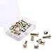 Hilitchi M6 x 15mm Zinc Plated Hex Drive Socket Cap Furniture Barrel Screws Bolt Nuts Assortment Kit for Furniture Cots Beds Crib and Chairs - Pack of 15