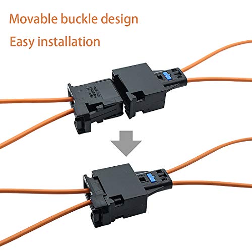YIOVVOM Fiber Most Optic Loop Connector Diagnostic Device Tool Bypass Female And Male Adapter For Benz Audi Mercedes BMW VW Porsche Mercedes Benz, Audi, VW, Porsche Pack of 2