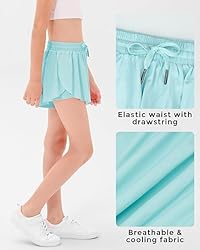 Stelle Girls Flowy Shorts with Pockets Athletic