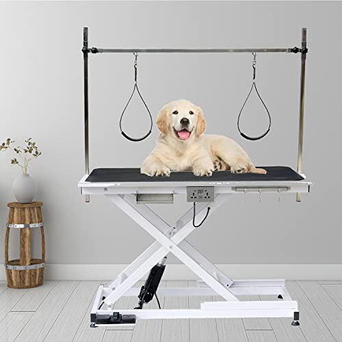 EPIKOIB Electric Pet Grooming Table Deluxe Heavy Duty for Large Dogs with AntiSkid Rubber