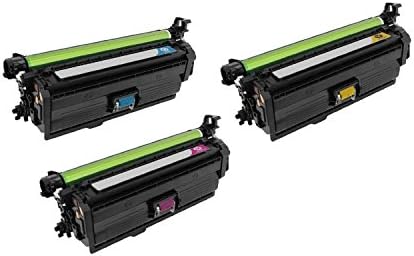 Office Mountain 3-Pack Remanufactured Cyan Yellow Magenta Toner Cartridge HP CF331A CF332A CF333A for HP Color LaserJet Enterprise Flow M651dn M651n | Rated for 15000 pages