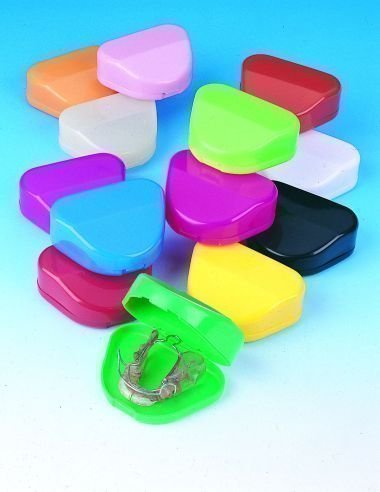 Orthodontic Retainer Box Assorted Colours 2 Pack