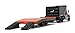 First Gear 1/50 Scale Diecast Collectible Orange/Black/Black Mack Granite Dump Truck with Beavertail Trailer (50-3403)