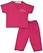 Scoots Kids Scrubs for Girls, Nurse in Training Embroidery, Hot Pink, 4T