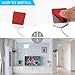 TV Antenna - 2019 Update Digital Amplified Indoor HD TV Antenna 130 Miles Range Amplifier Signal Booster Support 4K 1080P UHF VHF Freeview Channels and 16.5ft Longer Coax Cable