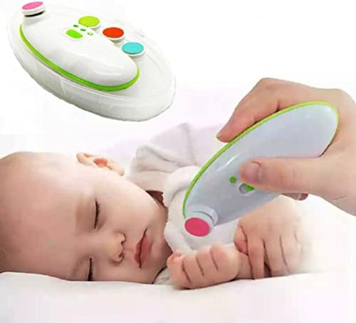 Electric Baby Nail Art Clippers Cutter Trimmer Grinder Kit for Kids Safe& Effective Baby Manicure Device Baby Nail Care Tool