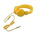 Einskey Kids Headphones with Microphone for Gaming and Chatting, Wired Foldable Headset for Children (Saffron Yellow)