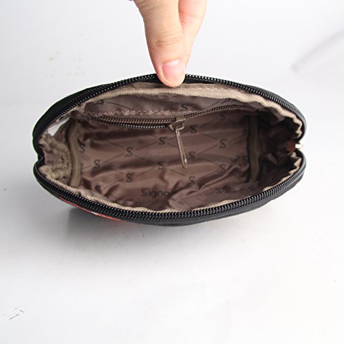 Signare Womens Fashion Canvas Tapestry Cosmetic Make-up Bag with Scottie Dog Design