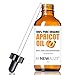 Organic Apricot Kernel Oil MOISTURIZER - in Large 4 oz Dark Glass Bottle with Dropper 100% Pure and Unrefined | an Essential Aromatherapy Skin Massage Oil for Body Hands & Feet