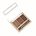 Tonsee Makeup 3 Colors Eyebrow Powder Concealer Palette With Mirror Eyebrow Brush (B)