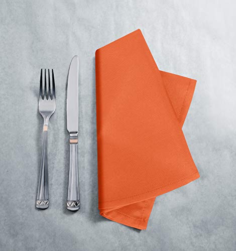 image for Utopia Home 24 Pack Cloth Napkins (17 x 17 Inches), Orange Dinner Napk